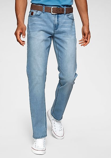 Bruno Banani Straight-Jeans "Hutch", gerade Beinform, mit Destroyed-Effekte günstig online kaufen