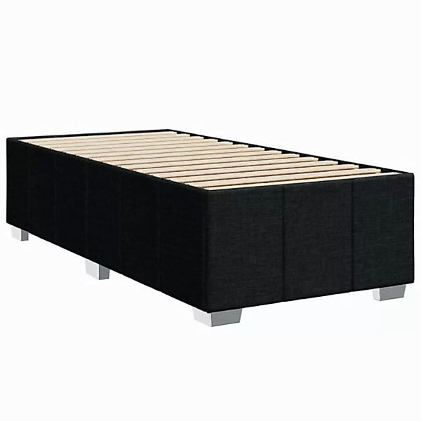 vidaXL Bett Bettgestell ohne Matratze Schwarz 90x190 cm Stoff günstig online kaufen