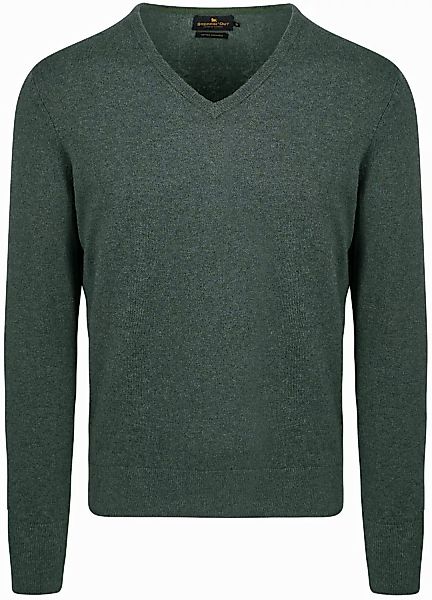 Steppin' Out Pullover Cotton Cashmere V-Ausschnitt Dunkelgrün - Größe XXL günstig online kaufen