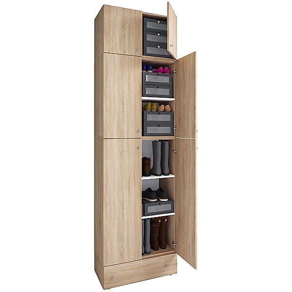 VCM Schuhschrank "VCM Holz-Schuhschrank  Maße: H. 240 x B. 70 x T. 39 cm Al günstig online kaufen