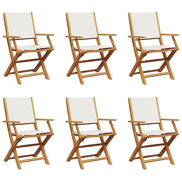 vidaXL Gartenstuhl Gartenstühle 6 Stk. Klappbar günstig online kaufen