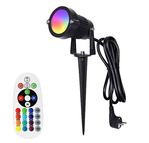 Rosnek LED Gartenleuchte RGB, wasserdicht, Memory-Funktion, für den Außenbe günstig online kaufen
