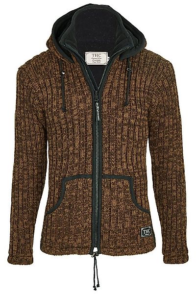 THC Natural Line Strickjacke Schafwollstrickjacke braun 718 (1 Stück, 1-tlg günstig online kaufen