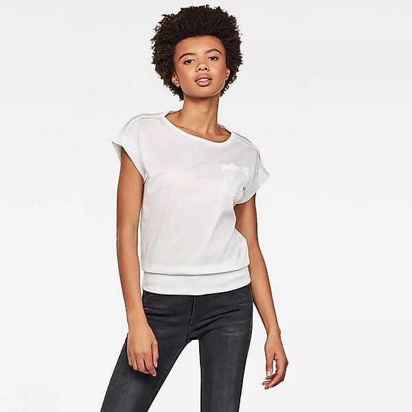 G-STAR T-Shirt Damen Top Kurzarm Noxer Boatneck T-Shirt Wmens Tee White Grö günstig online kaufen