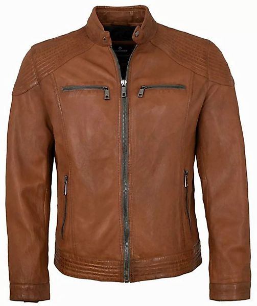 Milestone Lederjacke MSParker Milestone - Herren Lederjacke Lammnappa cogna günstig online kaufen