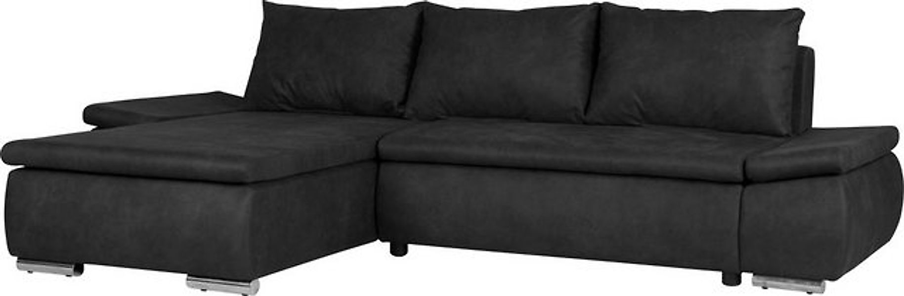 Home affaire Ecksofa Acra L-Form, mit Bettfunktion und Bettkasten, in Matte günstig online kaufen