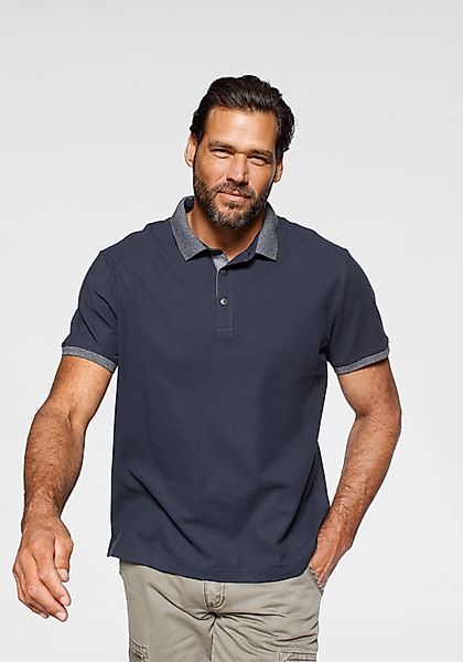 Arizona Poloshirt Kurzarm, mit Rippbündchen, Polokragen, günstig online kaufen