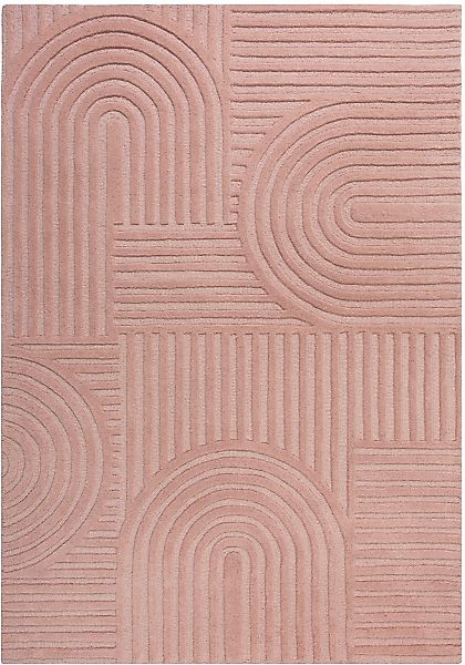 FLAIR RUGS Wollteppich "Zen Garden, modern & mit Linien" 10 mm Höhe 100% Wo günstig online kaufen