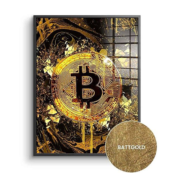 DOTCOMCANVAS® Acrylglasbild, Bitcoin und Crypto, Blattgoldbild, günstig online kaufen