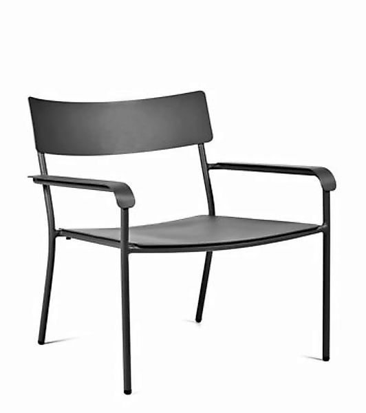 Lounge Sessel August metall schwarz / Aluminium - Serax - Schwarz günstig online kaufen
