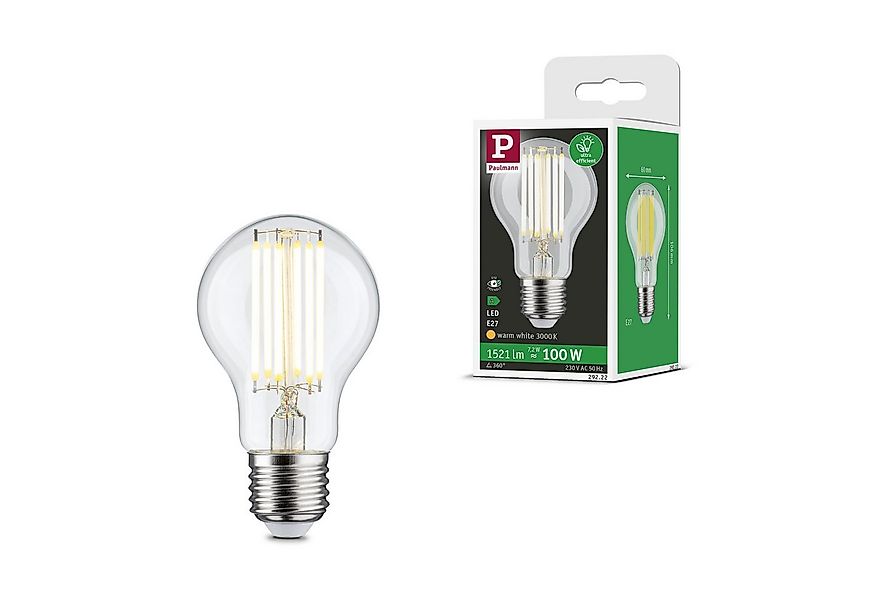 Paulmann LED-Leuchtmittel Eco-Line Filament 230V LED Birne E27 1er-Set 1521 günstig online kaufen