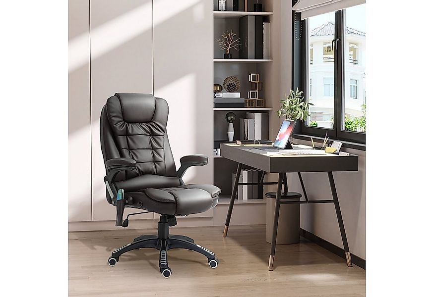 HOMCOM Schreibtischstuhl Bürostuhl mit Massagefunktion, mit Wärmefunktion, günstig online kaufen