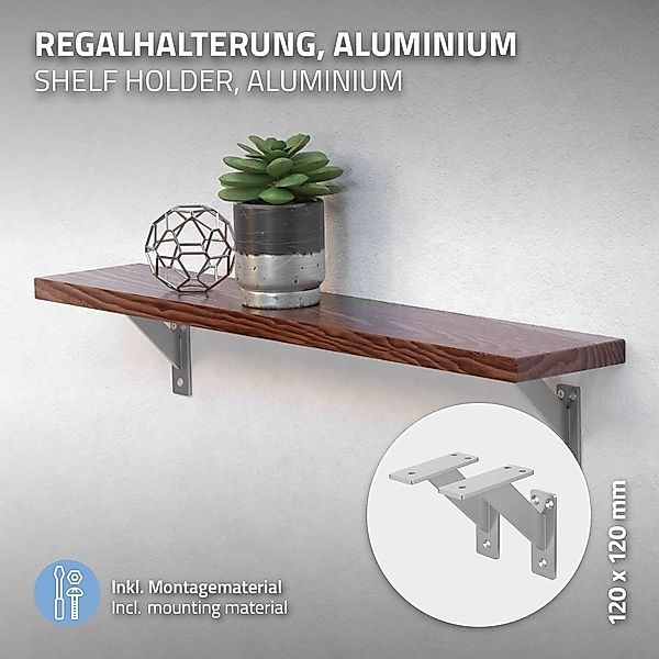 ML-DESIGN Wandregalhalter Regalhalterung aus Aluminium, Wandregal, günstig online kaufen