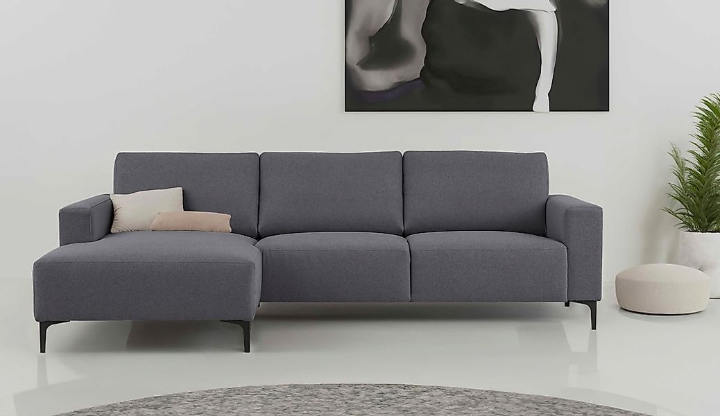 Home affaire Ecksofa "Tournon, L-Form, Breite 262 cm, Webstoff, Chenille", günstig online kaufen