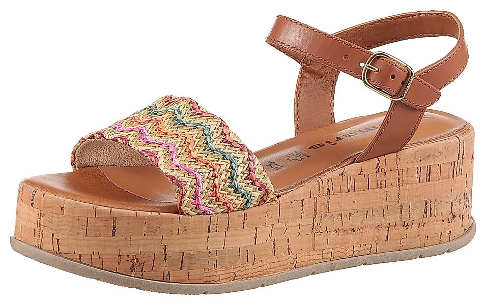 Tamaris Sandalette, Sommerschuh, Sandale, Plateauabsatz mit günstig online kaufen