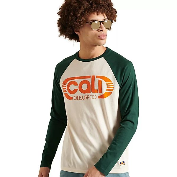 Superdry Cali Surf Baseball Langarm-t-shirt M Buttercream günstig online kaufen