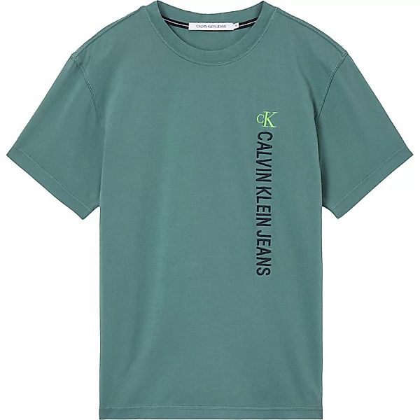 Calvin Klein Jeans Washed Instit Kurzärmeliges T-shirt M Duck Green günstig online kaufen