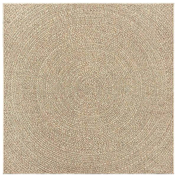 vidaXL Teppich ZIZUR 200x200 cm Jute-Optik Indoor und Outdoor 4006163 günstig online kaufen