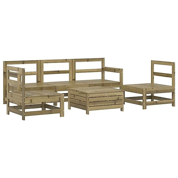 vidaXL 6-Tlg Garten-Sofagarnitur Kiefernholz Imprägniert 3250739 günstig online kaufen