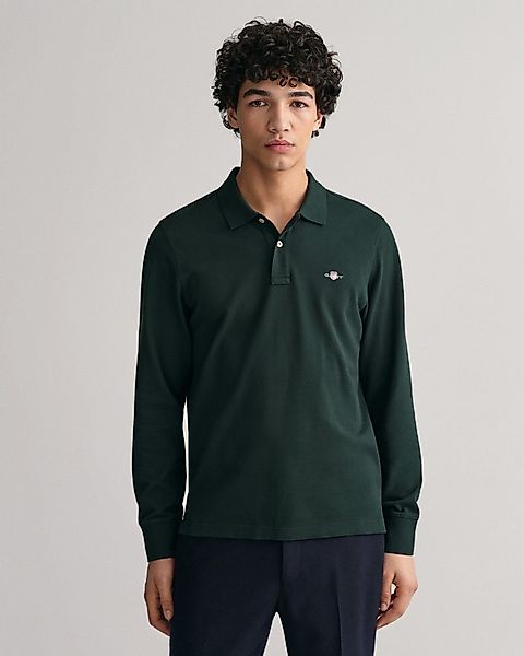 Gant Poloshirt REG SHIELD LS PIQUE RUGGER mit Logotickerei auf der Brust günstig online kaufen