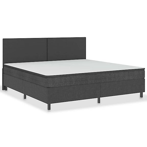 Boxspringbett Dunkelgrau Stoff 200x200 Cm günstig online kaufen