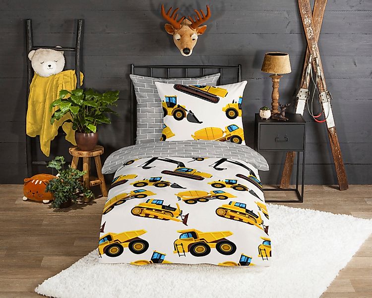 good morning Kinderbettwäsche Dig, Biber, 2 günstig online kaufen