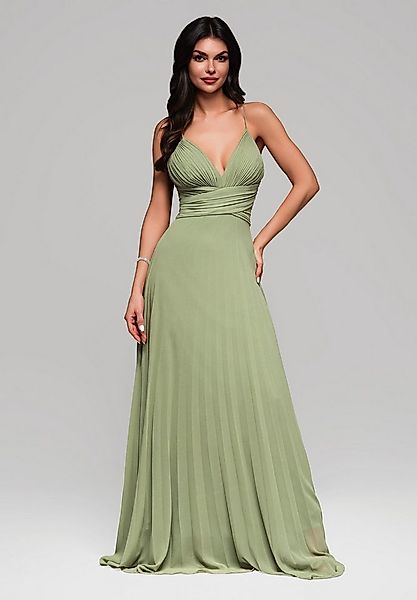 OMBRE Abendkleid Elegantes Maxikleid mit Faltenrock günstig online kaufen