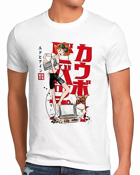 style3 Print-Shirt Herren T-Shirt Edward and Ein anime manga swordfish cowb günstig online kaufen