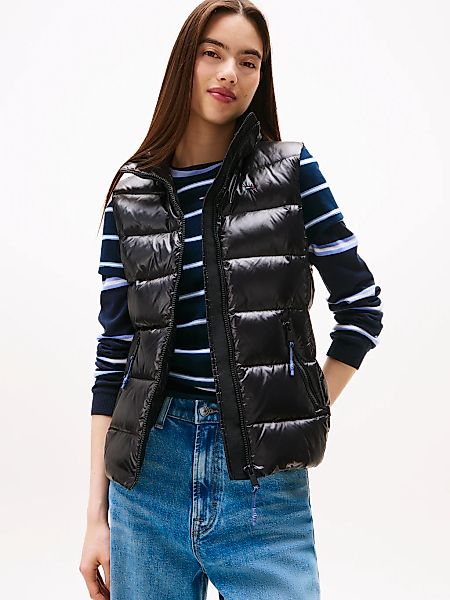Tommy Jeans Steppweste "TJW SLIM ZIP PRINT DOWN VEST" günstig online kaufen
