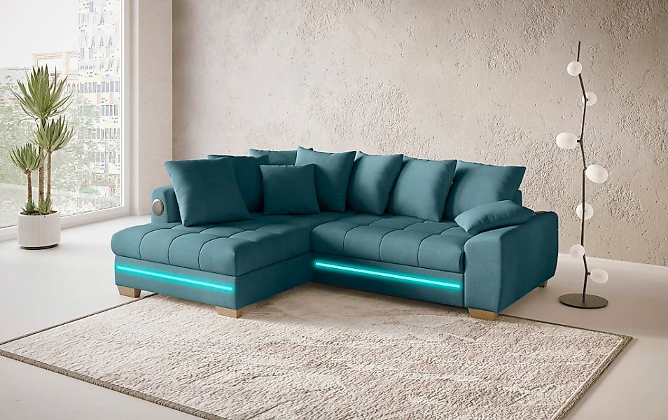 Mr. Couch Ecksofa »Nikita II, L-Form«, RGB-LED, Bluetooth-Soundsystem, wahl günstig online kaufen