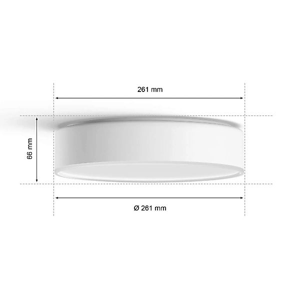 Philips Hue Enrave LED-Deckenleuchte 26,1cm weiß günstig online kaufen