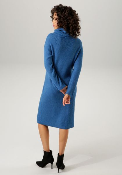Aniston CASUAL Strickkleid mit halsfernem Rollkragen günstig online kaufen