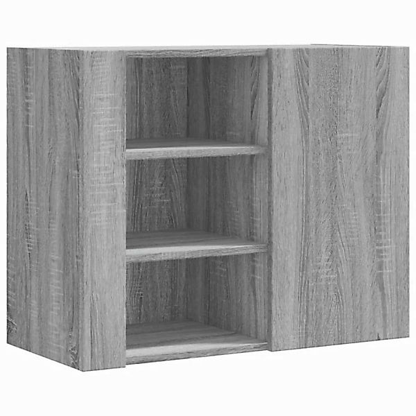 vidaXL Mehrzweckschrank Wandregal Grau Sonoma 75x35x60 cm Spanplatte günstig online kaufen