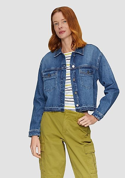 s.Oliver Funktionsjacke Indoor-Jacke Oversized Jeansjacke mit günstig online kaufen