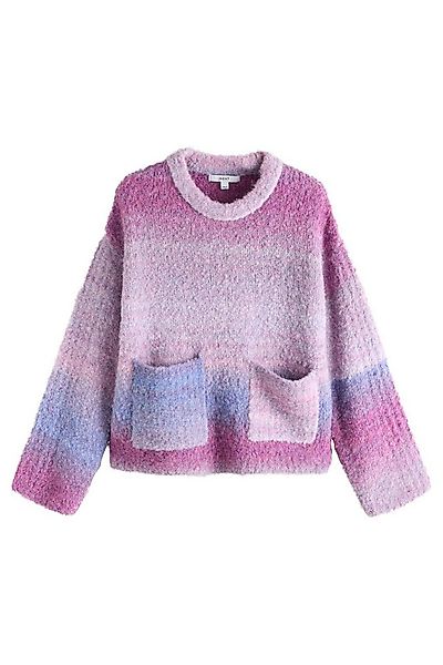 Next Rundhalspullover Bouclé-Rundhalspullover mit Wolle (1-tlg) günstig online kaufen