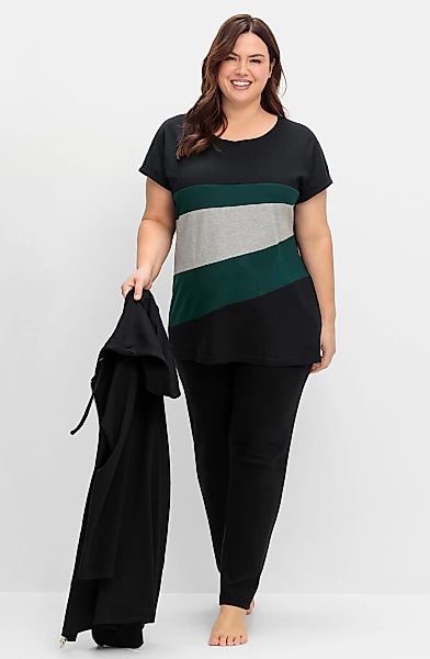 Sheego Kurzarmshirt "T-Shirt", (1 tlg.) günstig online kaufen
