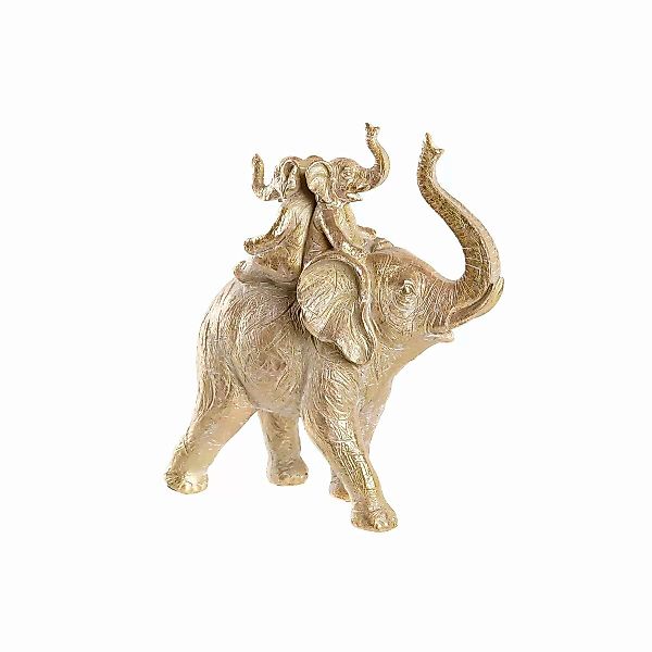Deko-figur Dkd Home Decor Elefant Golden Harz (24 X 10 X 25,5 Cm) günstig online kaufen