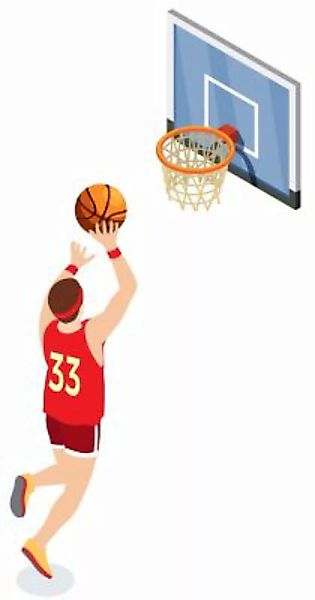 EmmiJules Wandtattoo Basketballer mehrfarbig Gr. 42 x 20 günstig online kaufen
