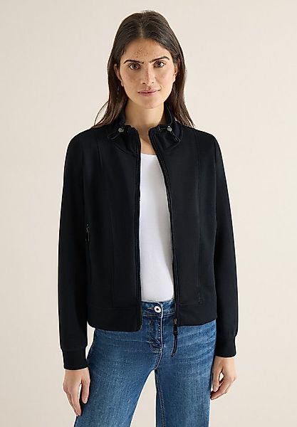 CECIL Sweatjacke mit Tunnelzugband am Kragen günstig online kaufen