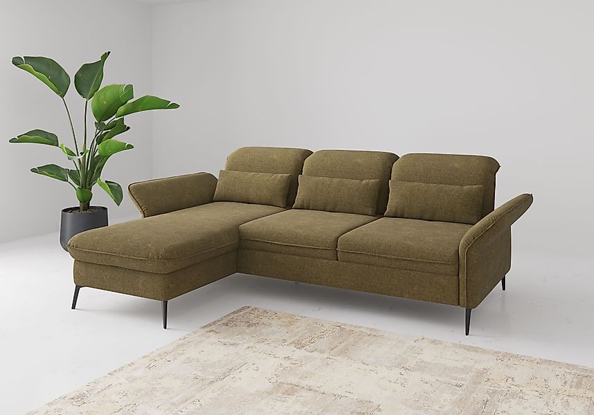 sit&more Ecksofa »Emely, inkl. Sitztiefenverstellung« wahlweise mit Bettfun günstig online kaufen