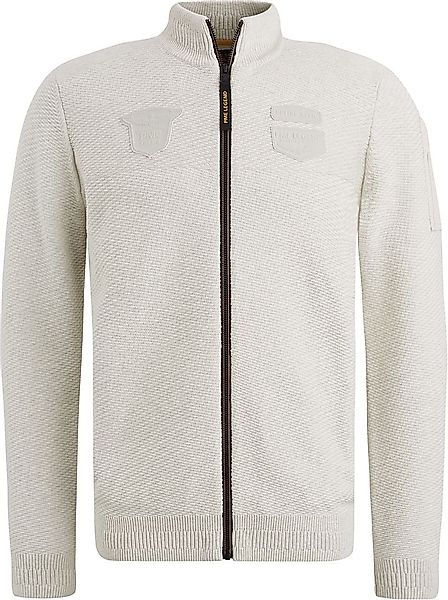 PME Legend Strickjacke Cargo Knitted Ecru - Größe L günstig online kaufen