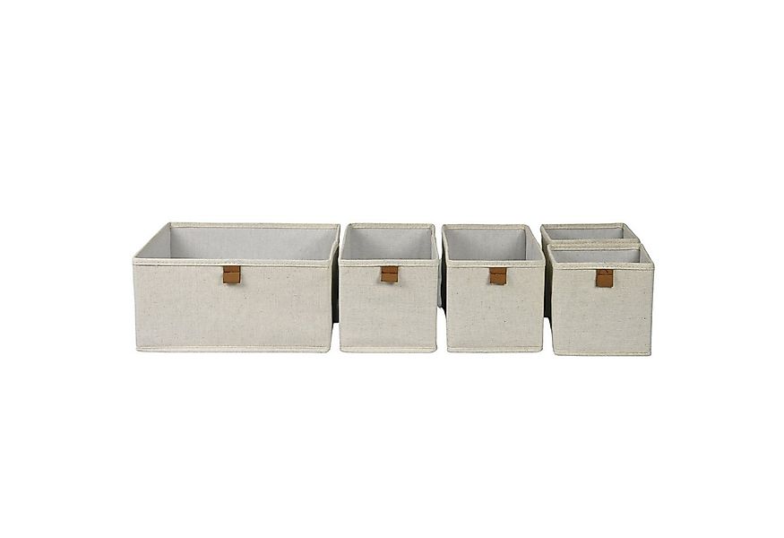 hausleben Aufbewahrungsbox Faltbare Organizer-Boxen mit Griff (1 St., 5er-S günstig online kaufen