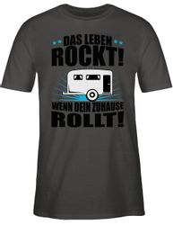 Shirtracer T-Shirt Das Leben rockt! Wohnwagen günstig online kaufen