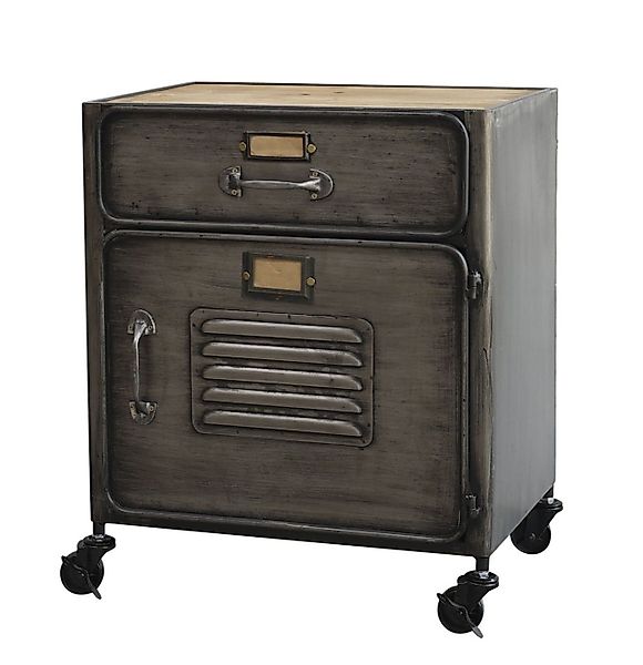 Chic Antique Rollcontainer Factory Schrank Rollcontainer günstig online kaufen