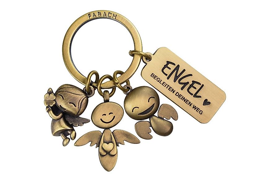 FABACH Schlüsselanhänger 3 Schutzengel mit Gravur - Engel begleiten deinen günstig online kaufen