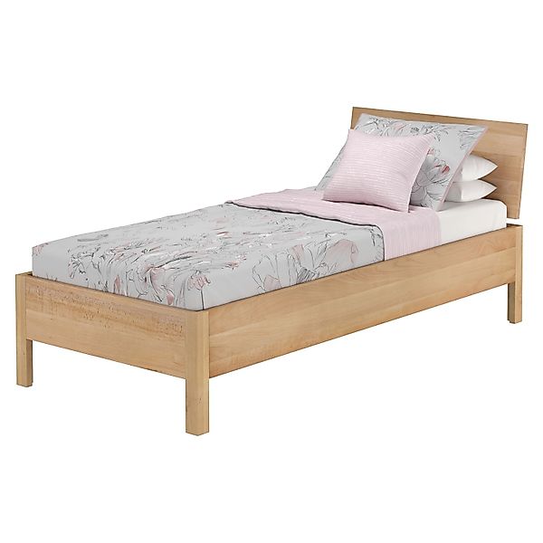 Erst-Holz Einzelbett Metallfrei 90 x 200 Massives Buchenholz Modell 93 Roll günstig online kaufen