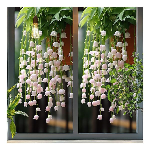 Coonoor Fenstersticker Herabfallende grüne Blätter Fensterfolie, günstig online kaufen