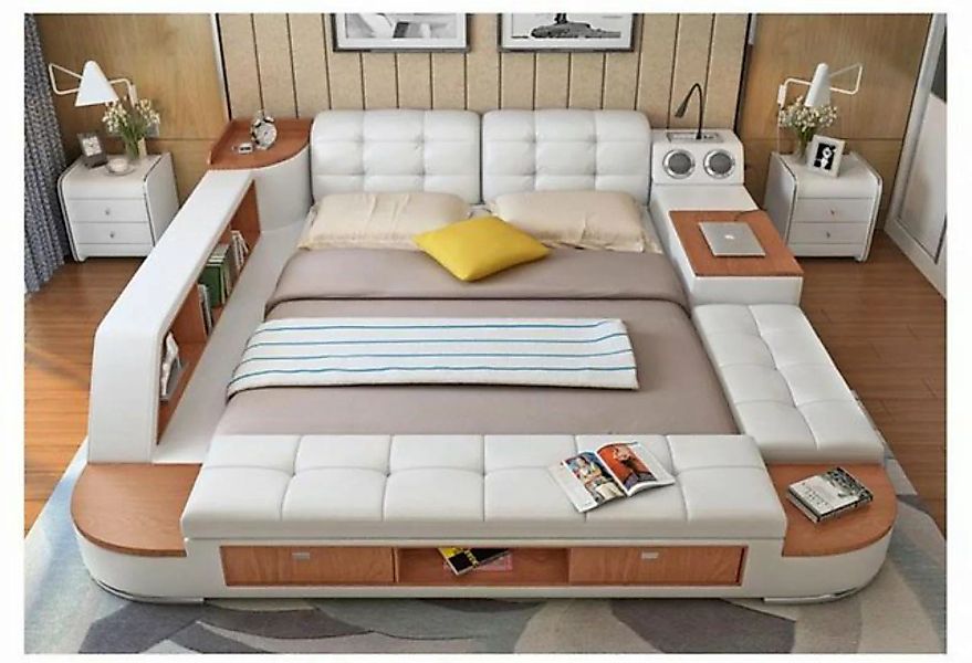 JVmoebel Bett Multifunktion Schlafzimmer Liege Regale Luxus Betten 180x200 günstig online kaufen