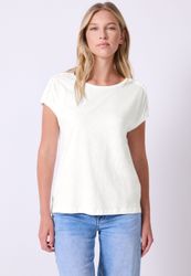 STREET ONE STUDIO T-Shirt aus elastischem Materialmix günstig online kaufen