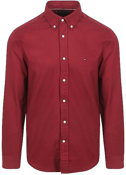 Tommy Hilfiger Hemd Brushed Bordeaux - Größe XXL günstig online kaufen